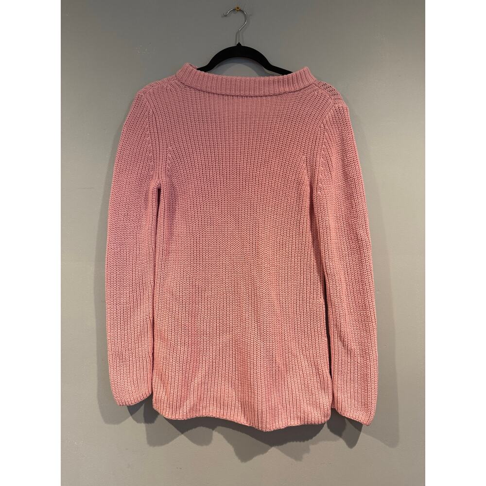 Talbots Pink Cotton Knit Sweater